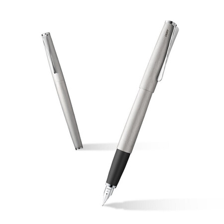 凌美(LAMY)钢笔签字笔 studio演艺系列 磨砂银 单...