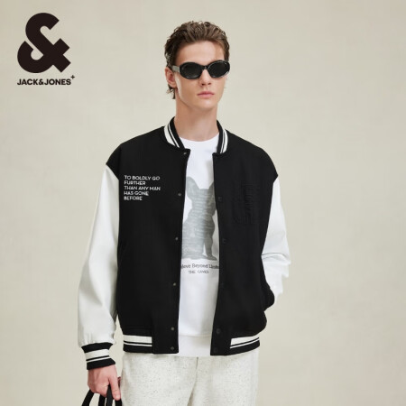 杰克·琼斯（JACK&JONES）男装春秋新款时尚百搭舒适宽...