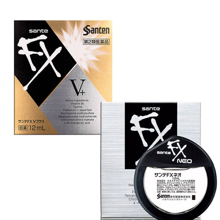 日本参天SANTEN-fx眼药水疲劳滴眼液 眼干眼涩 清凉玫...