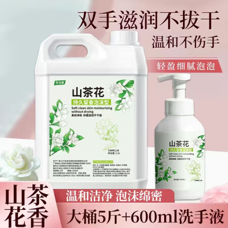 圣洁康 泡沫花朵洗手液清爽不刺激按洗手液按压式全家适用泡沫洗...