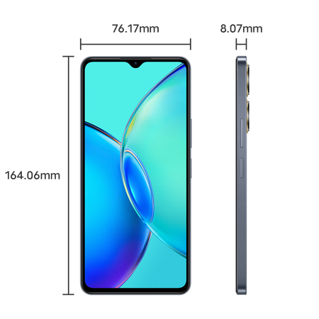 vivovivoy55t智能手机5g全网通大内存大电池适眼屏y55t星环黑8256gb