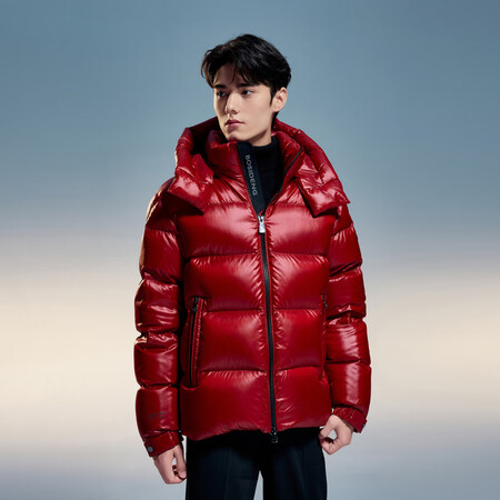 波司登（BOSIDENG）服男2024冬季新款短款泡芙面包服...