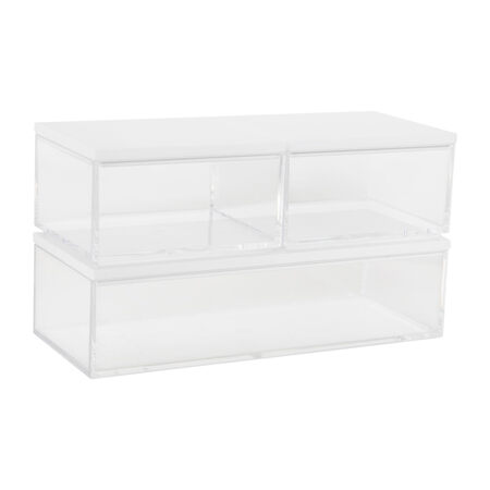 Martha Stewart 有盖家用储物箱 3.0英寸 2...