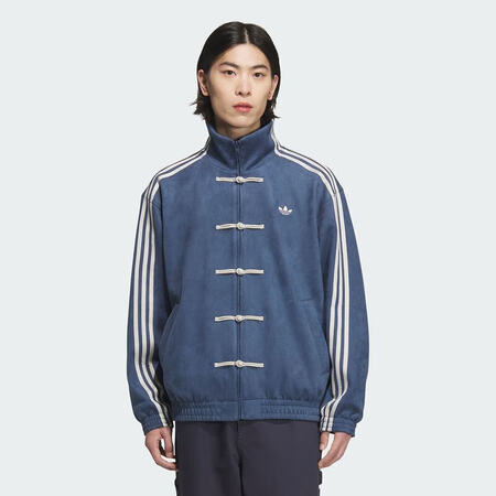 阿迪达斯adidas三叶草 男女 CTT 针织外套 JZ99...