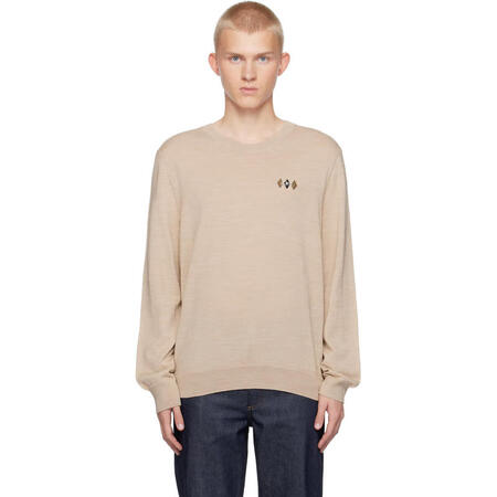 A.P.C. 奢侈品送礼男士米色RORY毛衣 Heather...