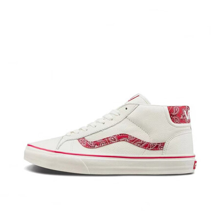 VANS范斯:Mid:Skool:中帮后标LOGO腰果花拼接...