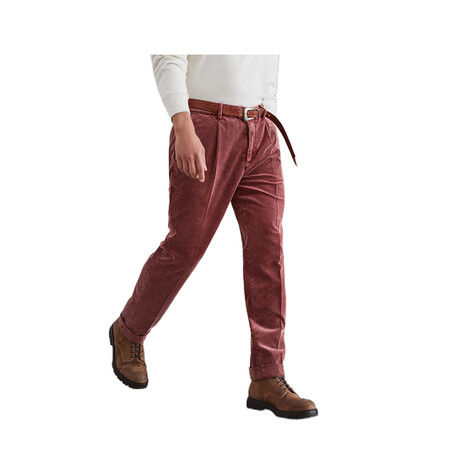 BRUNELLO CUCINELLI/BC男装西装裤珊瑚色棉...
