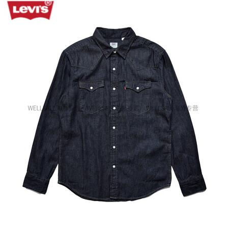 李维斯（Levi's）男士潮流经典长袖牛仔衬衫衬衣...