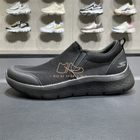 斯凯奇（Skechers）男鞋一脚蹬健步鞋 轻便休闲运动鞋8...