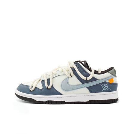 耐克（NIKE）球鞋定制 Dunk Low光遇蓝白熊猫闪电蓝...