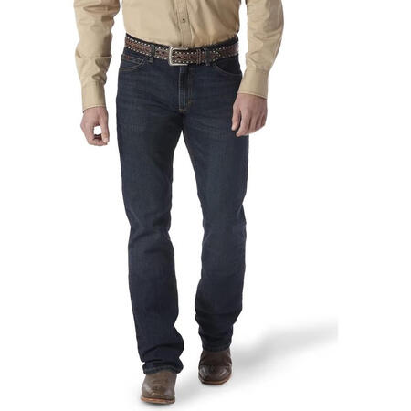 威格（Wrangler）男士宽松直筒休闲牛仔裤美式复古舒适耐...