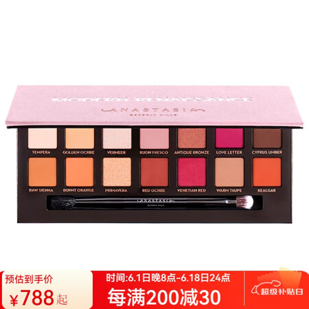 anastasia beverly hills14色眼影盘文...
