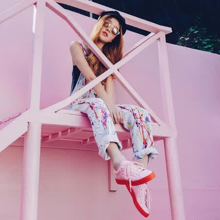 adidas三叶草春季新款杨幂同款sleek水晶底女鞋休闲板鞋 bd7475 bd