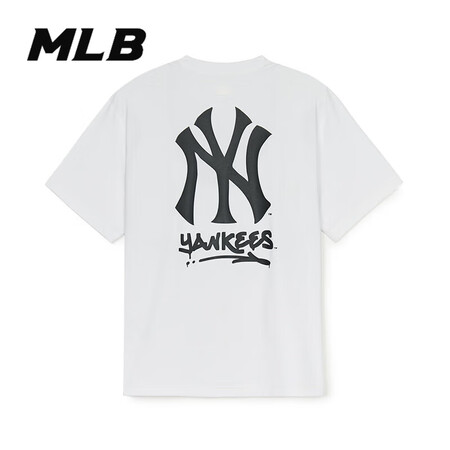 MLB【香港直邮】MLB短袖男女情侣防晒涂鸦大logo百搭运...