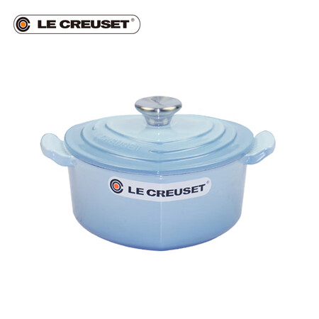 酷彩（Le Creuset）法国进口水晶蓝珐琅铸铁汤锅微压焖...