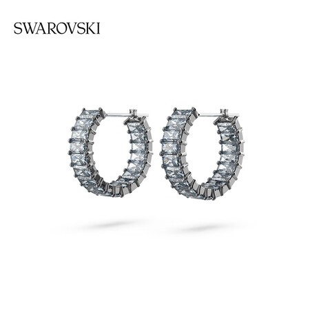 施华洛世奇（SWAROVSKI）Matrix大圆圈耳环配饰度...