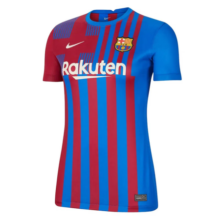 耐克（NIKE）球迷版21-22赛季巴萨主场徽标Logo足球...