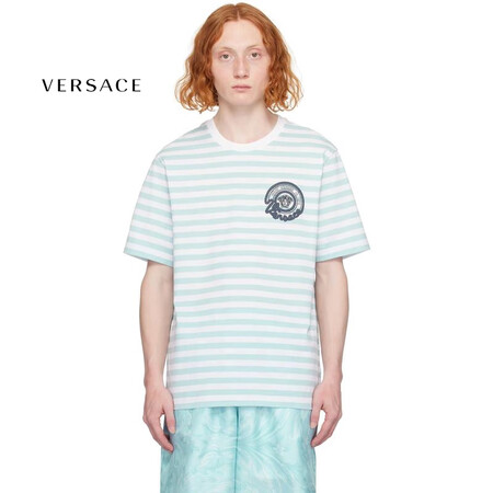 范思哲（VERSACE） 奢侈品 男士 白色 & 蓝色 NA...