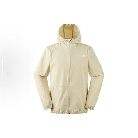 北面/The North Face男子纯色户外连帽防晒服皮肤...