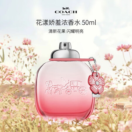 蔻驰（COACH）花漾娇羞女士浓香水50ml 花香调 节日生...