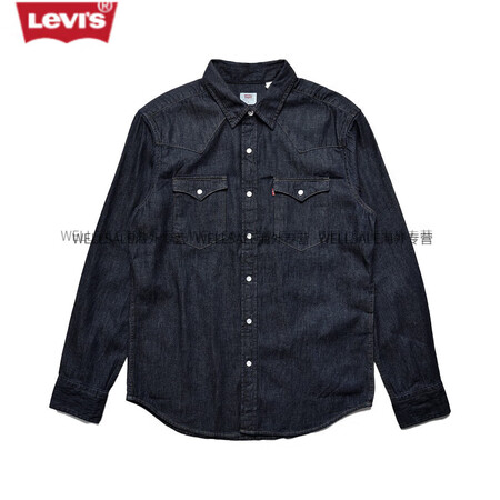 李维斯（Levi's）男士潮流经典长袖牛仔衬衫衬衣...