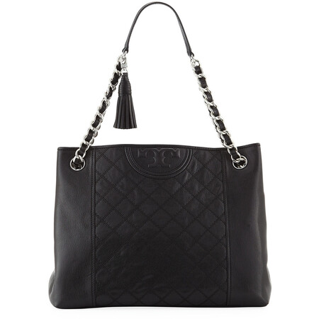 tory burch 奢侈品女包 fleming 磨边皮质手提包 cherry apple