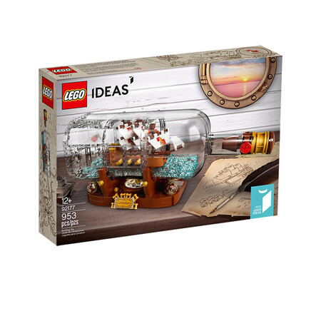 乐高（LEGO）积木瓶中船92177加勒比海盗典藏拼装收藏男...