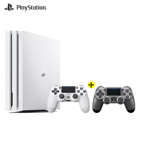 索尼套装 索尼 Sony Ps4 Pro 双手柄套装 Playstation国行游戏机1tb 白色 钢铁黑手柄 行情报价价格评测 京东