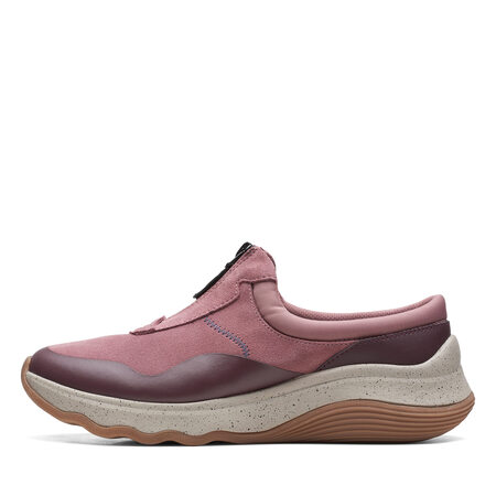 Clarks 其乐 女式 Jaunt Way 洞洞鞋, 深玫...
