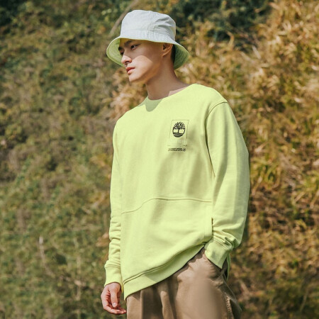 Timberland添柏岚卫衣男户外圆领棉质T恤宽松保暖毛圈...