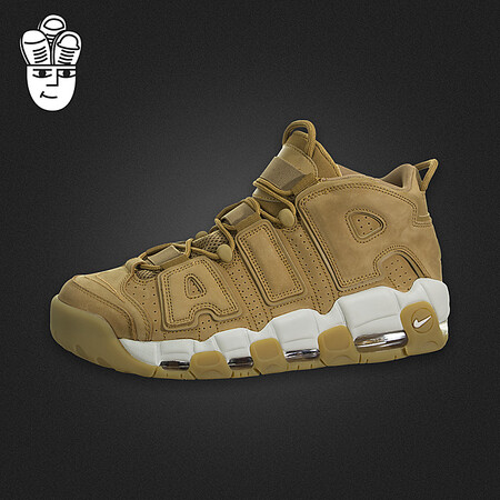 nike air more uptempo 96 耐克皮蓬大air 小麦色男子复古篮球鞋 aa