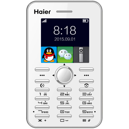 海尔 (Haier) M312 移动/联通2G智能卡片手机老人机 白色