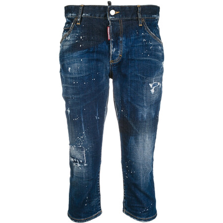 d二次方/女装 11036 pedal pusher 宽松牛仔裤 blue 36