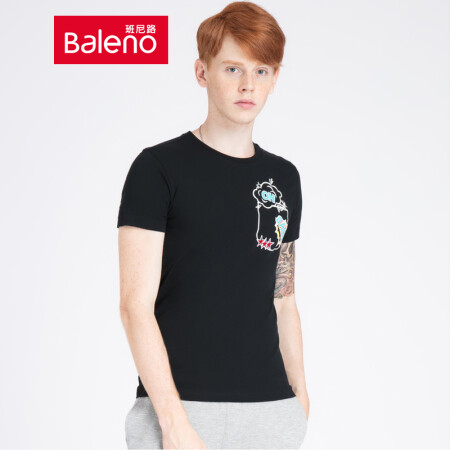 【调货下架】【售罄】Baleno班尼路 潮酷字母印花短袖棉质...