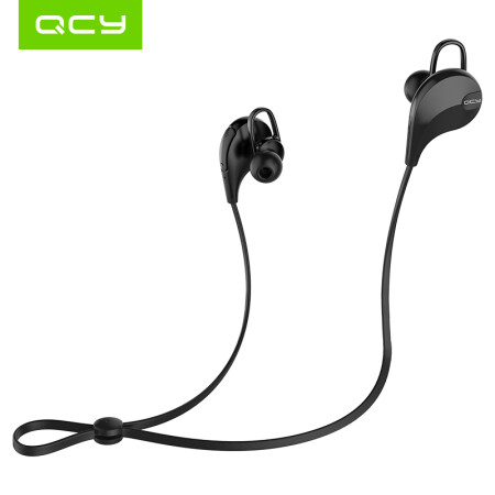 
                                        QCY QY7 运动耳机 音乐耳机 无线蓝牙耳机 蓝牙4.1 立体声 入耳式佩戴 通用 蓝牙耳机 黑色                
