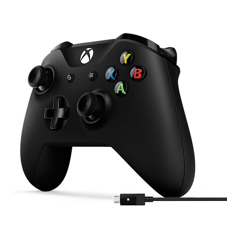 微软(microsoft) xbox one/s/x pc手柄无线蓝牙steam游戏手柄 黑色