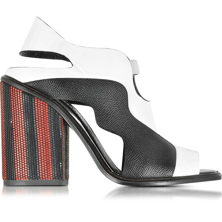 普罗恩萨·施罗/女鞋 拼色高跟凉鞋 73882 图片色 38 it/eu