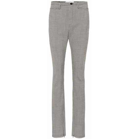 巴黎世家(balenciaga)奢侈品女装 格子修身羊毛裤子 2315014659 图片