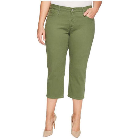 plus shaping 女式欧美时尚牛仔裤专柜 bronze green twill 16w