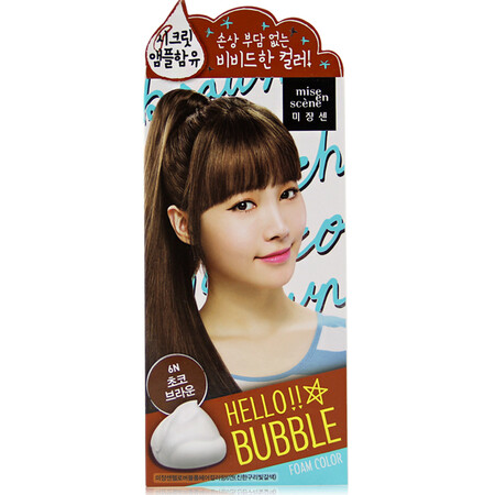 《2件9折》爱茉莉amore美妆仙 泡沫染发剂染发膏 彩色6n 巧克力棕色