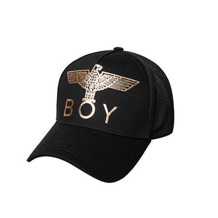 全球购 boy korea london 韩国潮牌 网状烫金老鹰棒球帽 18年春夏新款