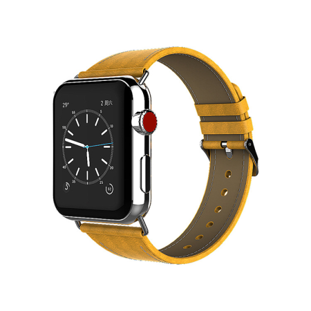 hoolfine適用於apple watch手錶蘋果真皮手錶錶帶 iwatch1/2/3時尚