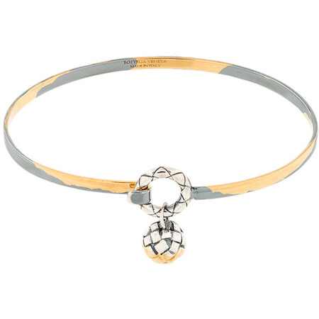 宝缇嘉/bv女士 03584 金色银色古旧编织手镯 metallic 中码(m)