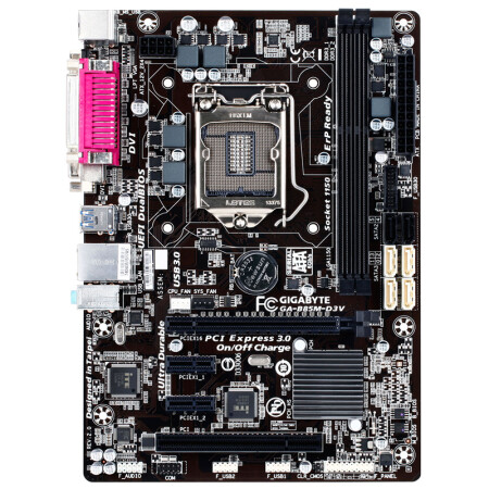 【二手9成新】技嘉(gigabyte)b85m-d3v主板 (intel b85/lga 1150)