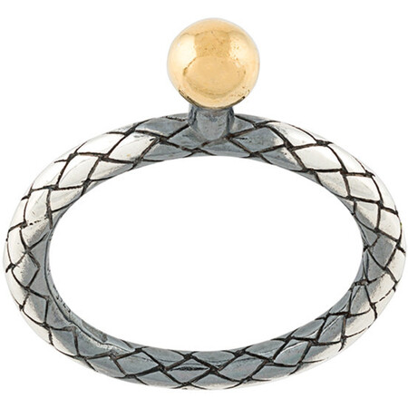 宝缇嘉(bottega veneta) bv奢侈品女士 2673210371 编织戒指 metallic