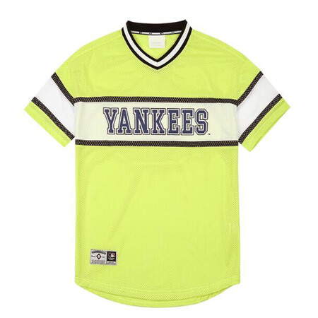 mlb美职棒短袖男士网状球队字母t恤 绿色/50g 95