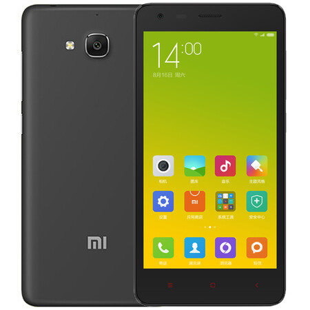 小米 红米2 双卡双待4G 手机 红米2灰色 联通增强版(16G ROM)标配