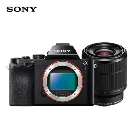 
                                                            索尼（SONY）Alpha 7 全画幅微单数码相机 标准套装（约2430万有效像素 28-70mm镜头  ILCE-7K/A7/α7）                