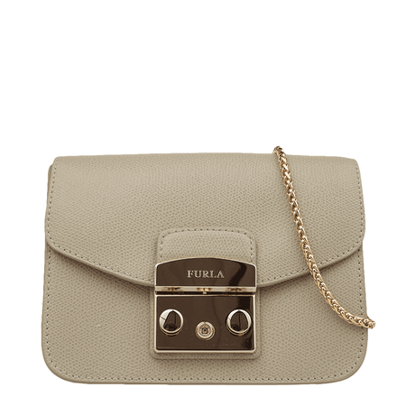 furla芙拉女包 皮质单肩斜挎手提包金属链条小方包