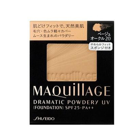 MAQUILLAGE UV防晒保湿裸肌遮瑕粉饼 OC20象牙...